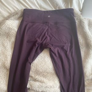 Purple lululemon leggings full length